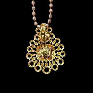 Regal Ruby & Emerald Diamond Pendant Chain