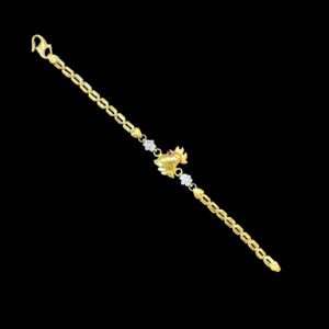 Playful Rooster Gold Kids Bracelet