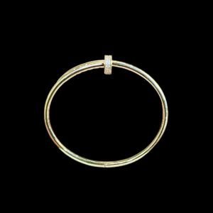 Grand Gold & Diamond Nail Kada Bracelet