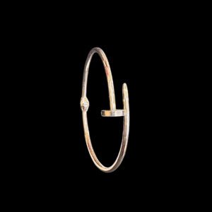 Regal Rose Gold Nail Kada Bracelet