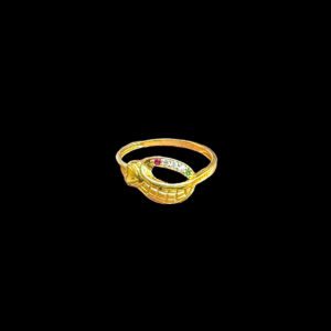 Regal Gold & Diamond Basket-Weave Ring