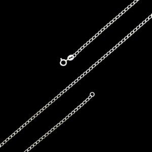 Classic Silver Curb Link Chain