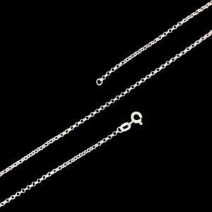 Classic Silver Rolo Link Chain