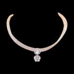 Graceful Polki Diamond Floral Rose Gold Choker