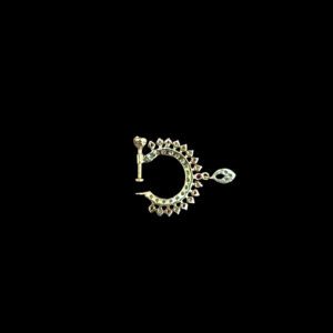 Graceful Ruby & Diamond Fringe Nose Ring