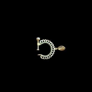 Radiant Ruby & Diamond Nose Ring