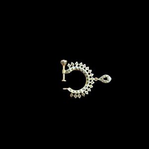 Elegant Diamond Floral Vine Nose Ring