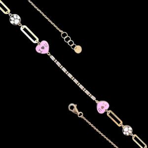 Playful Enamel Heart & Charm Necklace