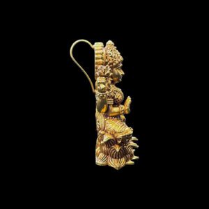 Divine Lakshmi Antique Gold Idol