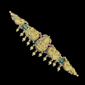 Divine Lakshmi Peacock Antique Gold Choker