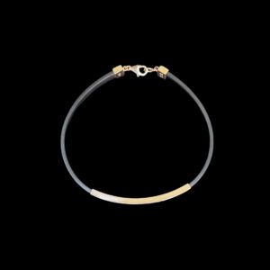 Classic Gold Bar Plate Bracelet