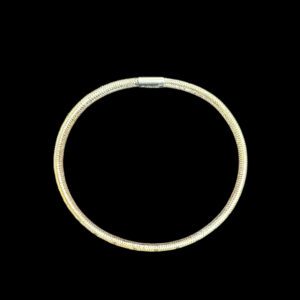 Elegant Woven Gold Mesh Bracelet