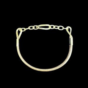 Classic Gold Mesh Chain-Clasp Bracelet