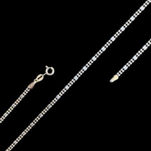 Radiant Diamond Baguette & Round Line Necklace