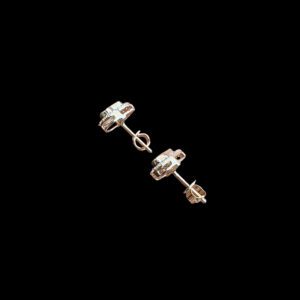 Ethereal Polki Diamond Teardrop Halo Stud Earrings