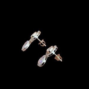 Dainty Polki Diamond Pear Drop Earrings