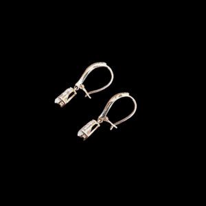 Ethereal Rose Gold Diamond Pear Drop Earrings