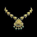 Divine Lakshmi Antique Gold Emerald Necklace III