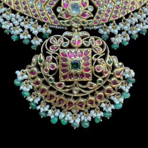 Regal Ruby Kundan Collar Necklace