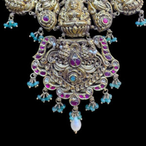 Divine Lakshmi Antique Gold Nakshi Necklace