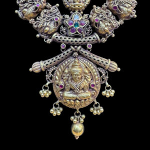 Divine Lakshmi Antique Gold Kasu Necklace II