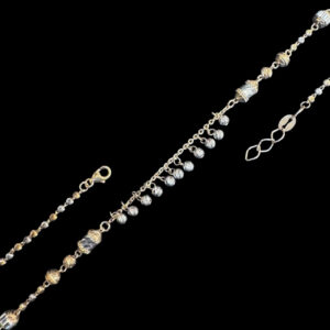 Dainty Two-Tone Bead Drop Necklace
