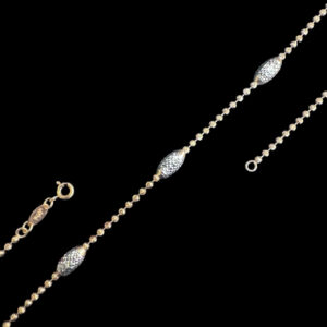 Elegant Two-Tone Oval Bead Chain