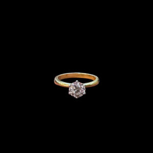 Classic Diamond Solitaire Gold Ring