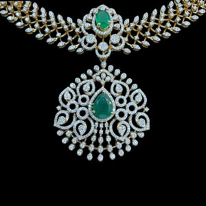 Regal Emerald & Diamond Necklace