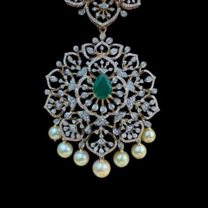 Grand Ruby & Emerald Diamond Bridal Necklace