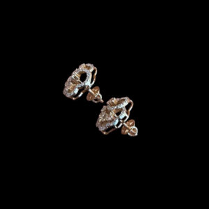 Graceful Diamond Scallop Studs