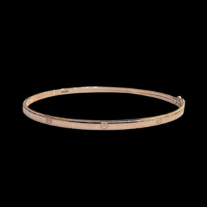 Dainty Plain Rose Gold Bangle