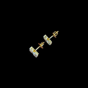 Radiant Floral Diamond Cluster Stud Earrings