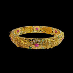 Divine Lakshmi Antique Gold Kada II
