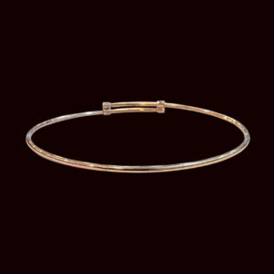 Dainty Rose Gold Diamond Bangle