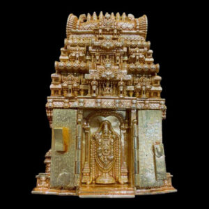 Divine Temple Gopuram Gold Pendant