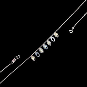 Dainty Pearl & Silver Charm Chain