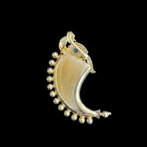 Regal Emerald & Diamond Single Tiger Claw Pendant