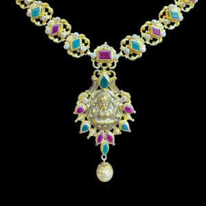 Divine Lakshmi Ruby & Emerald Antique Necklace