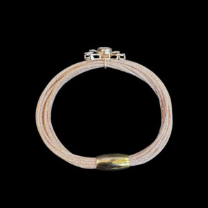 Whimsical Polki Diamond Bow Rose Gold Bracelet