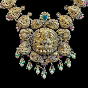 Divine Lakshmi Antique Gold Temple Haram VI