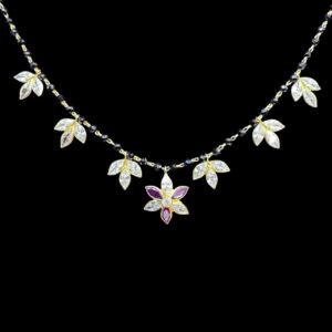 Graceful Diamond Floral Mangalsutra