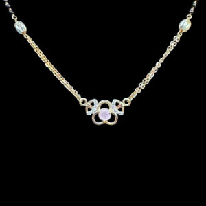 Dainty Rose Gold Floral Mangalsutra