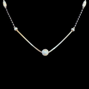 Radiant Diamond Orb Mangalsutra