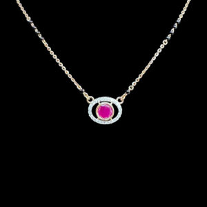 Elegant Ruby & Diamond Mangalsutra