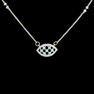 Elegant Diamond Marquise Gold Necklace