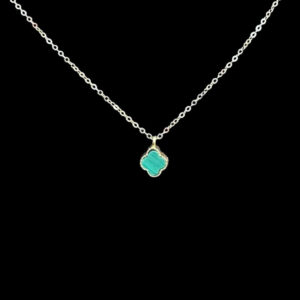 Dainty Emerald Clover Gold Chain