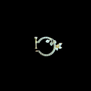 Dainty Diamond & Pearl Nose Ring