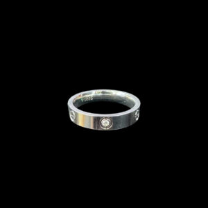 Sleek Silver Flat Band Ring
