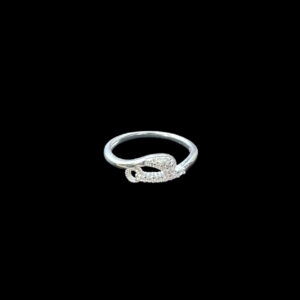 Dainty White Gold Diamond Ring